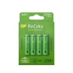 køb GP Lighting Gp Recyko Nimh 2100mah Aa 4 Pack (pb) - Batteri billigt tilbud online