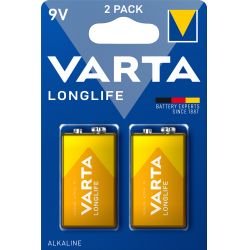 køb Varta Longlife 9v 2 Pack (b) - Batteri billigt tilbud online