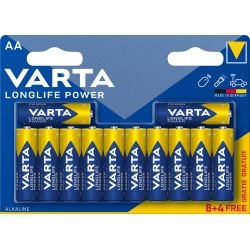 køb Varta Longlife Power Aa 12 Pack (8+4) (b) - Batteri billigt tilbud online