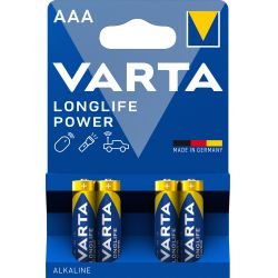 køb Varta Longlife Power Aaa 4 Pack (b) - Batteri billigt tilbud online