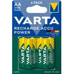 køb Varta Recharge Charge Accu Power Aa 2100mah 6 Pack - Batteri billigt tilbud online