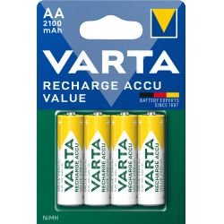 køb Varta Recharge Charge Accu Value Aa 2100mah 4 Pack - Batteri billigt tilbud online