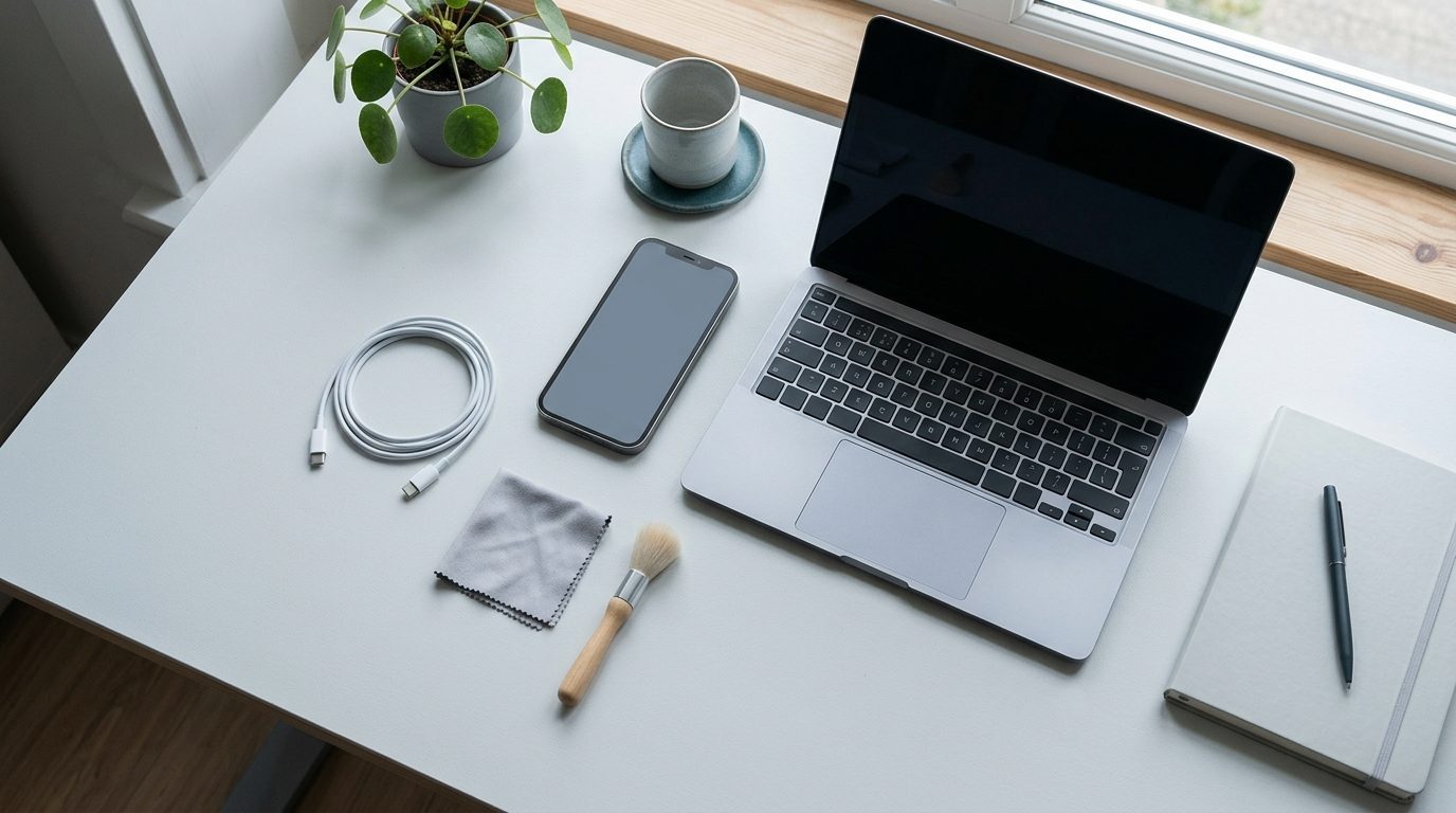 Illustrationsfoto: Guides til at passe på din iPhone og Mac